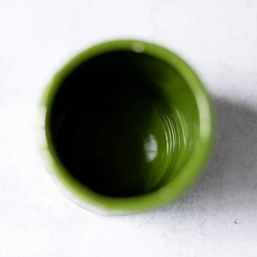 Sur La Table Green Artimino Tomato Pomodori Can Canister Lid Italy Pottery 3.5